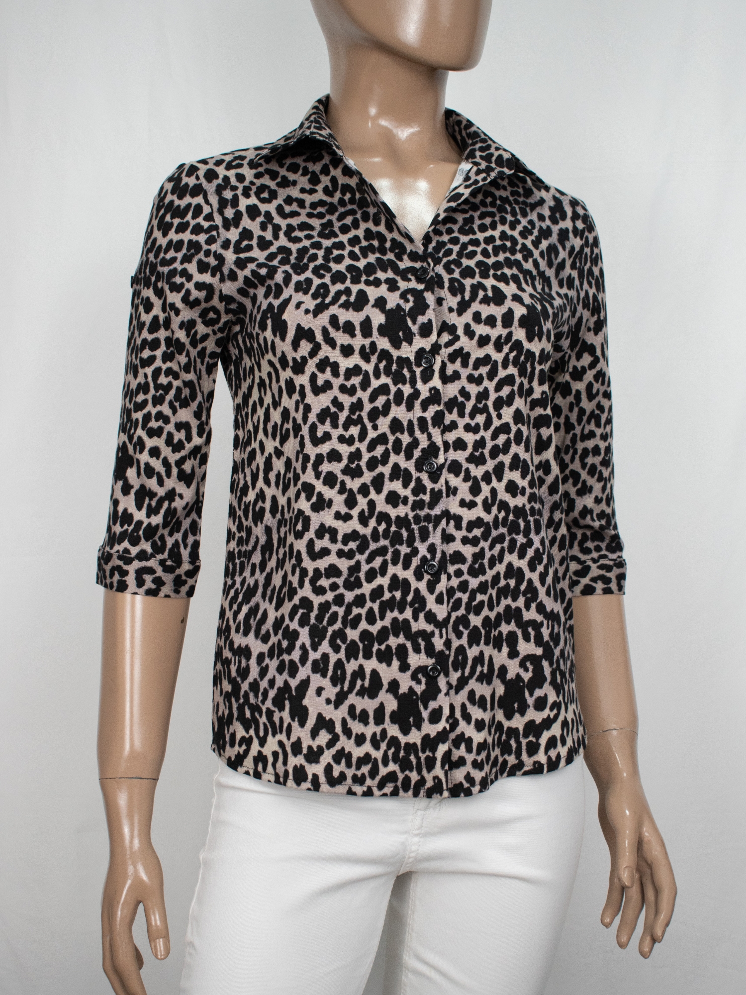 Camisas Clásicas Manga 3/4 Lino Estampadas - Imagen 2