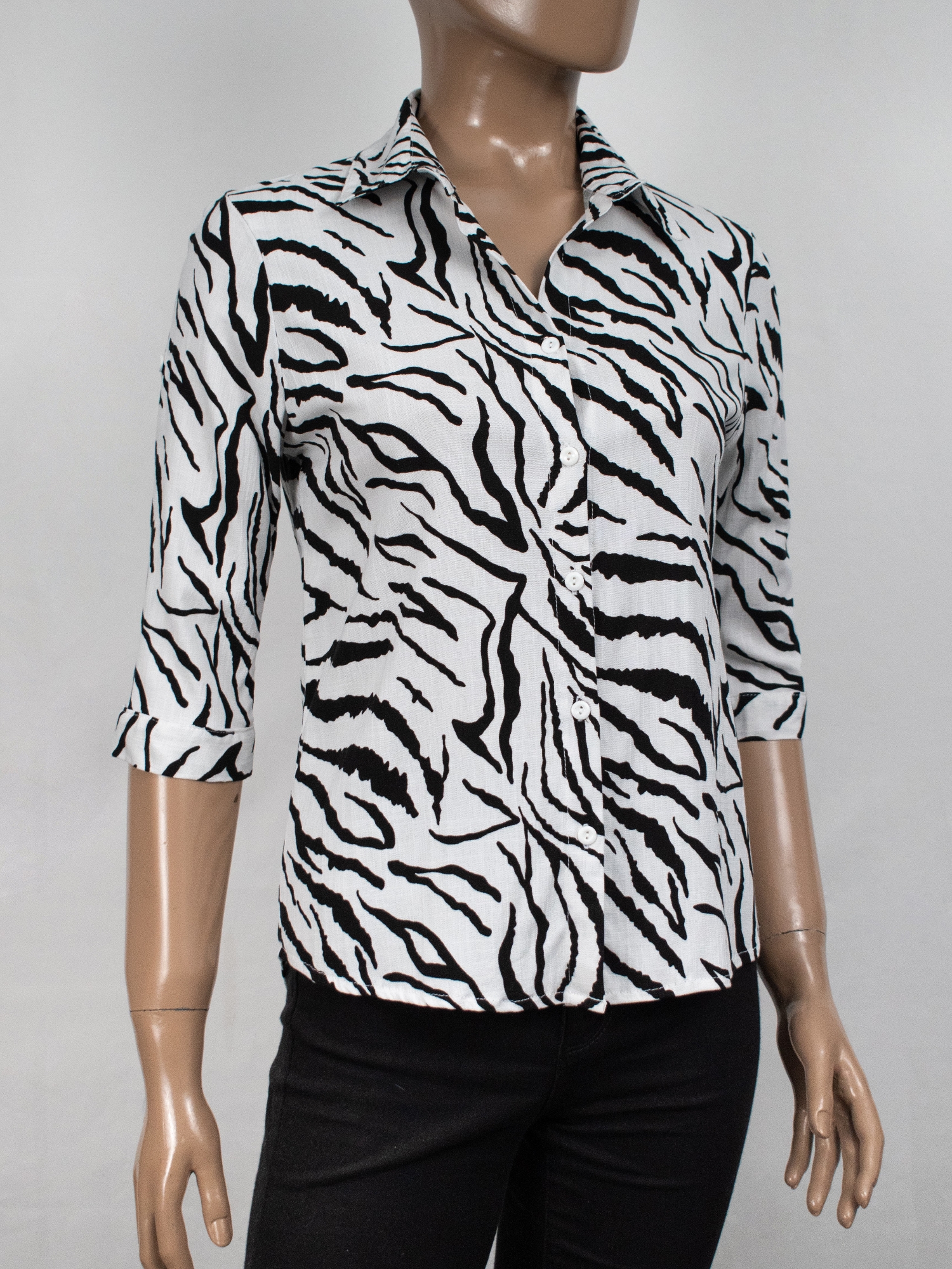 Camisas Clásicas Manga 3/4 Lino Estampadas - Imagen 3