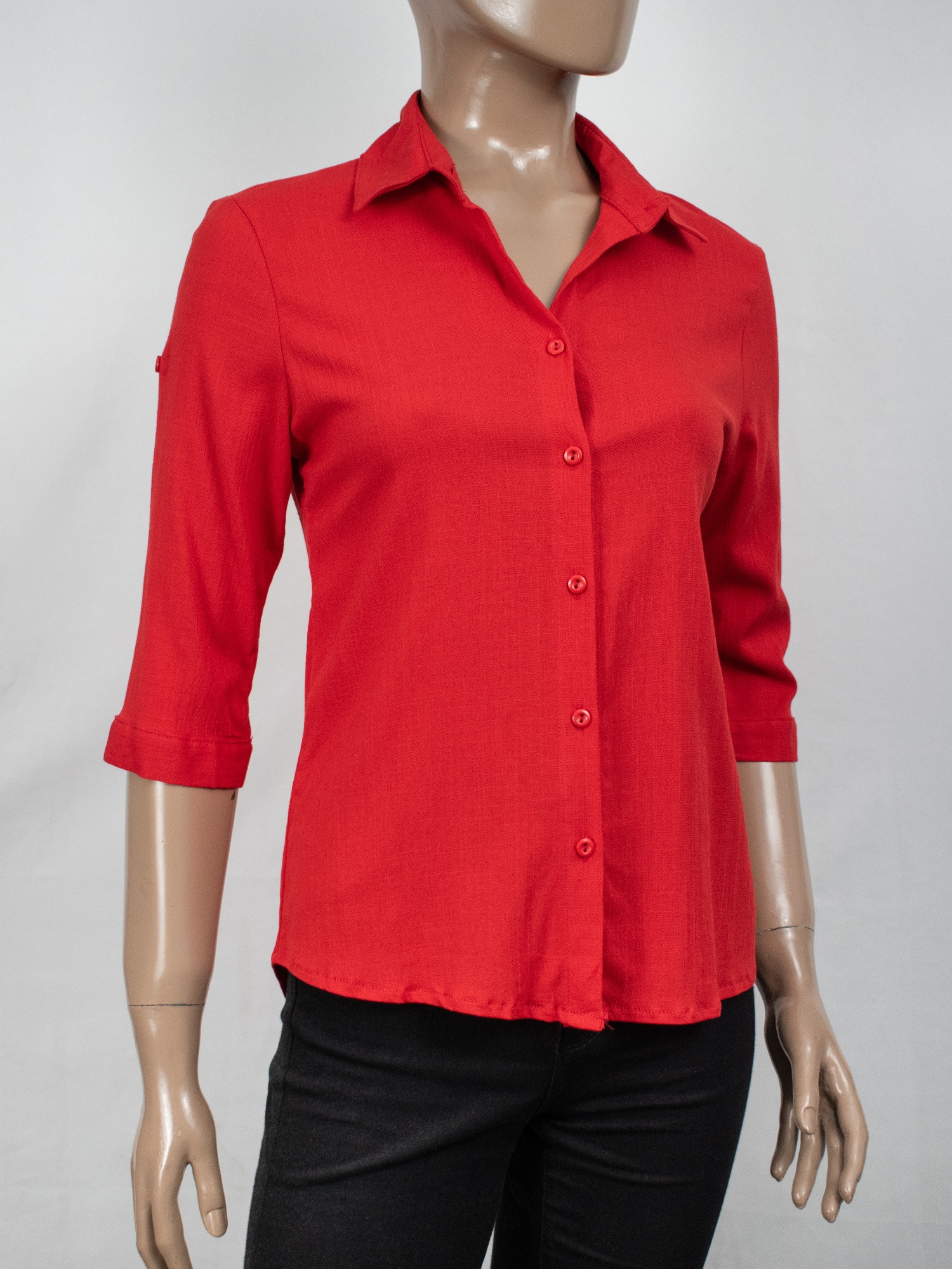 Camisas Clásicas Manga 3/4 de Lino Lisas - Imagen 2