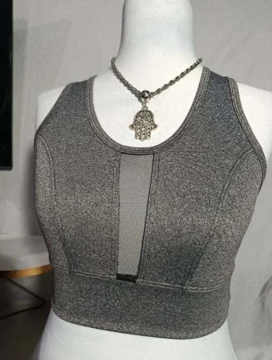 Top de Lycra con Tull