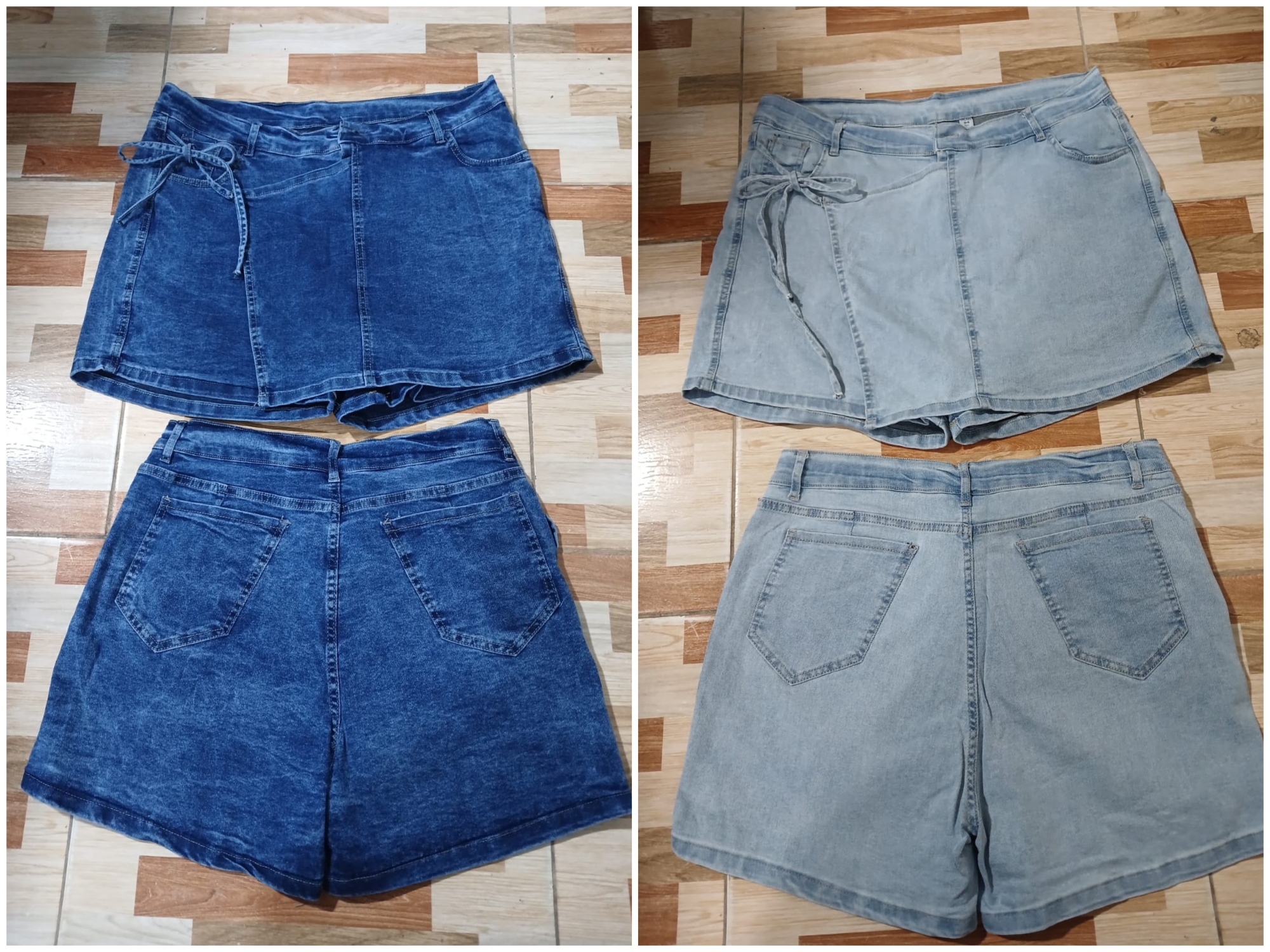 Short Pollera Elastizado  con Lazo  48 al 54 Solo X Curva - Imagen 2