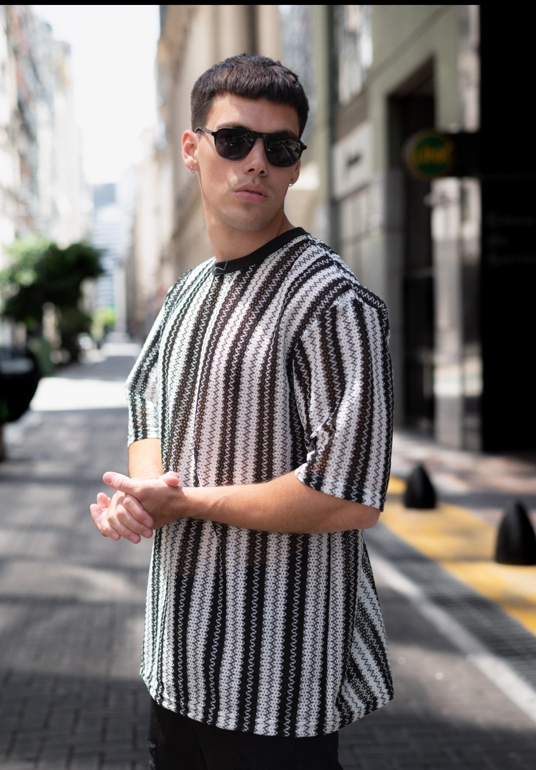 Remera Over Crochet Tejido - Imagen 3