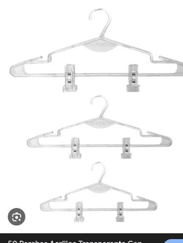 Percha Broche Acrílica