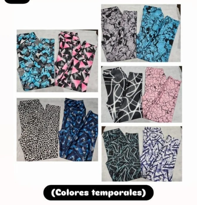Calza Estampadas de Laycra Talles Especiales