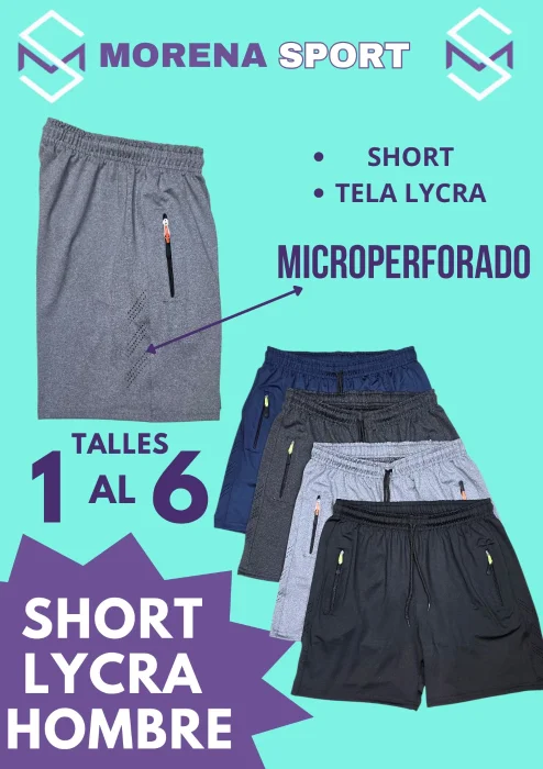 Short Microperforado Lycra