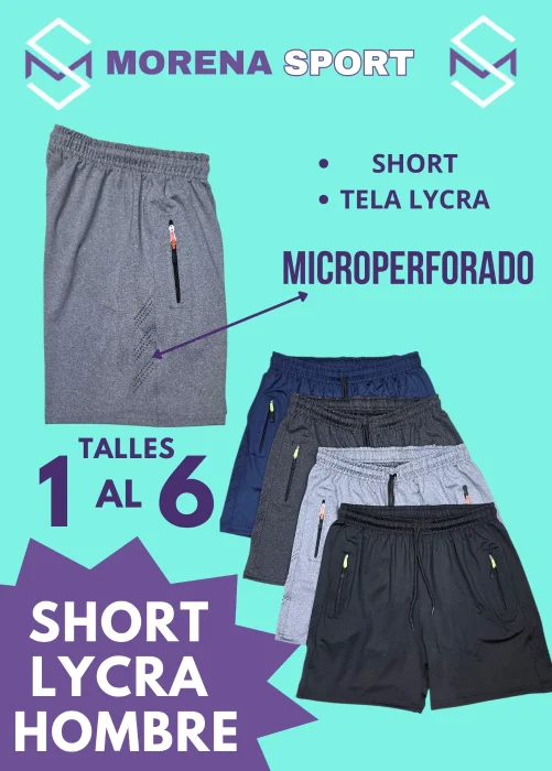 Short Microperforado Lycra