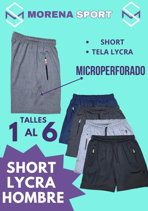 Short Microperforado Lycra