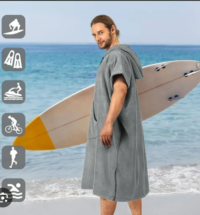 Poncho Cambiador Unisex de Microfibra Toalla