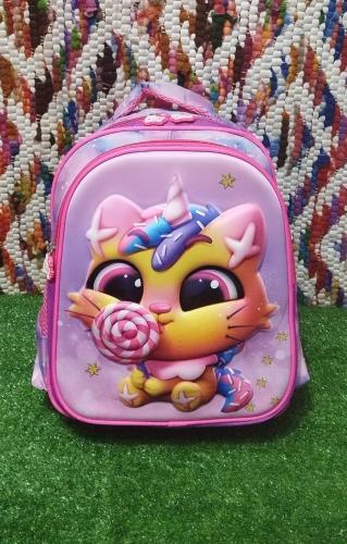 Mochilas *escolares de 2 Cierres* 
 *para 1er y 2do Grado* *reforzadas 3d*.