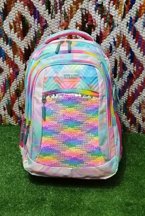 Mochila  Impermeable Grande con *lentejuela* 
 Excelente Calidad