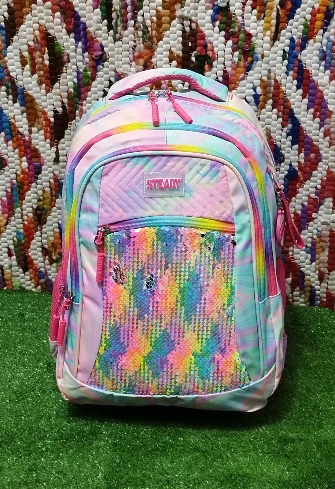 Mochila  Impermeable Grande con *lentejuela* 
 Excelente Calidad - Imagen 2