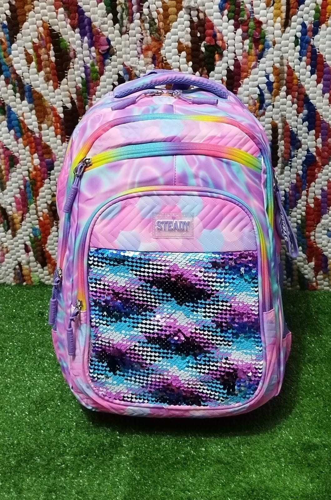 Mochila  Impermeable Grande con *lentejuela* 
 Excelente Calidad - Imagen 5
