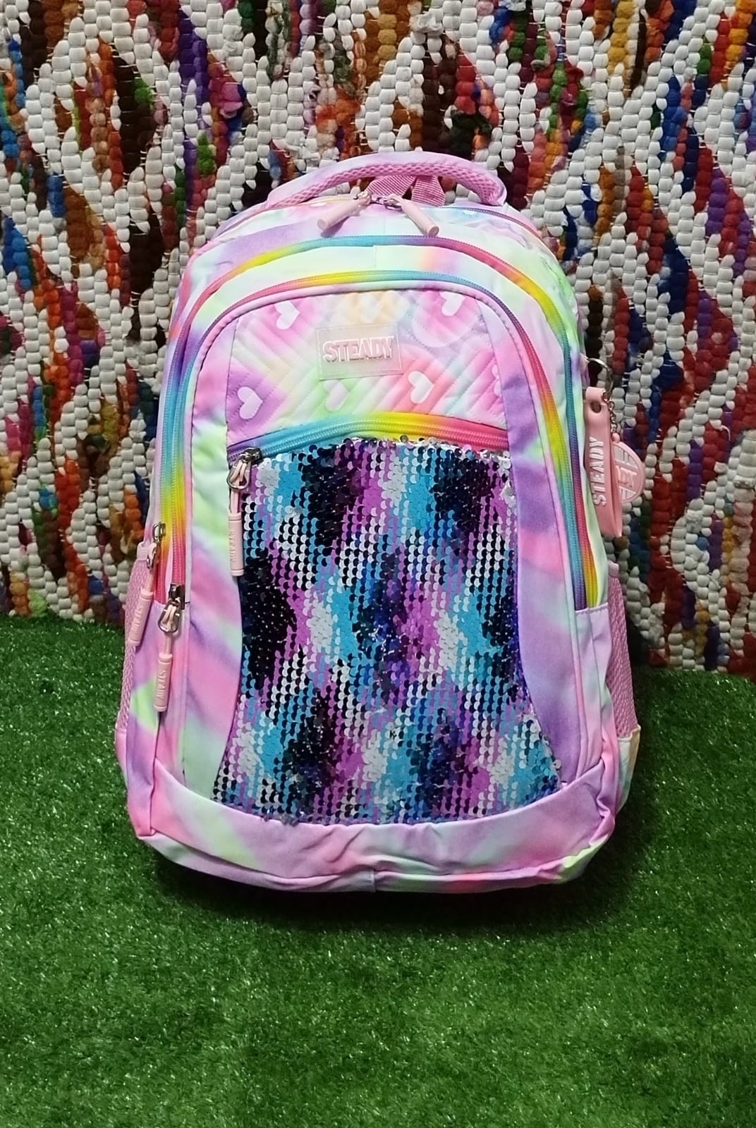 Mochila  Impermeable Grande con *lentejuela* 
 Excelente Calidad - Imagen 7