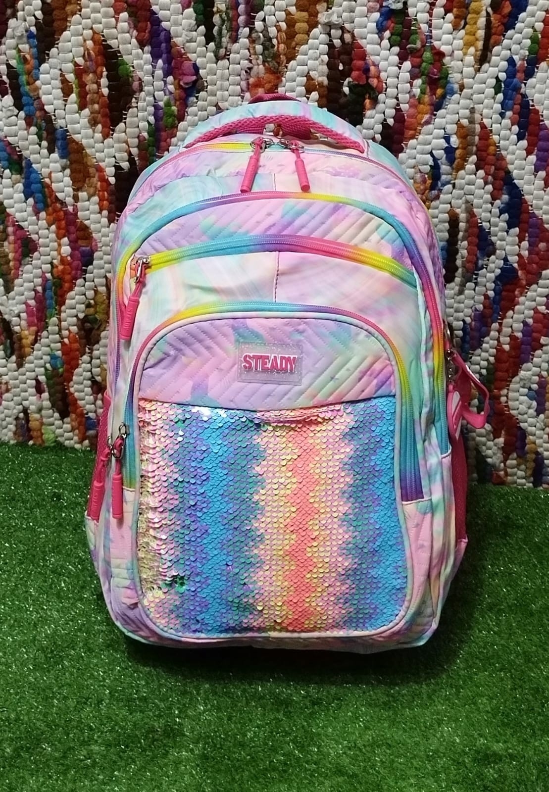 Mochila  Impermeable Grande con *lentejuela* 
 Excelente Calidad - Imagen 8