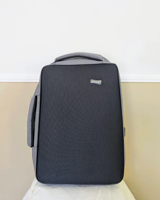 Mochila Doble Manija Tapa Dura Porta Laptop con Usb