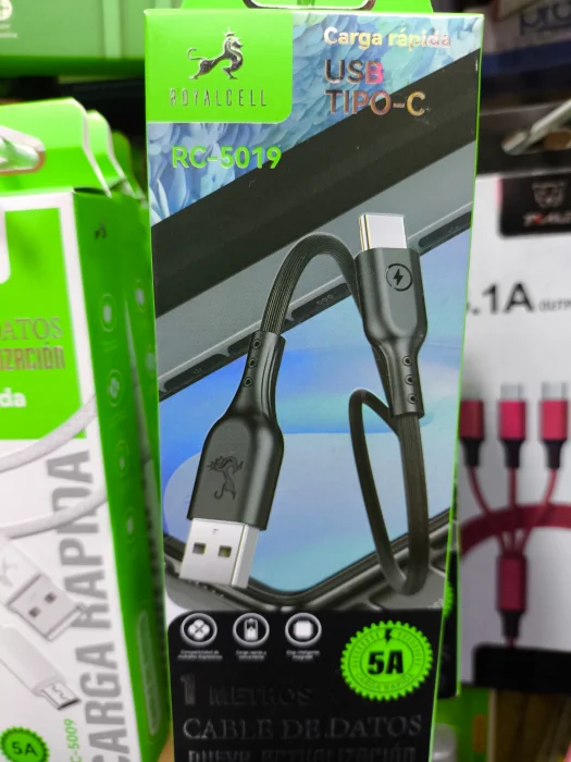Cable Usb Carga Rápida 5a C, V8, Iphone, Lightning