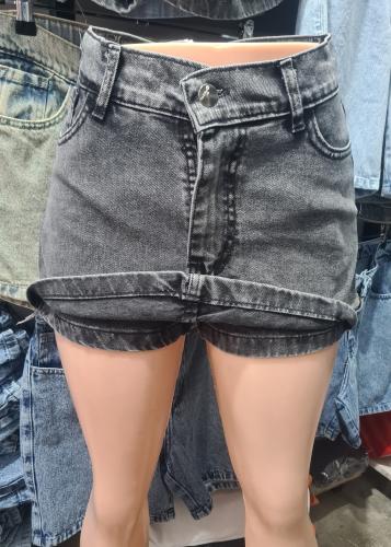 Short Pollera Rigido Gris Nevado Oscuro - Miniatura 3