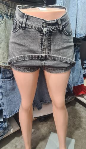 Short Pollera Rigido Gris Nevado Clarito - Miniatura 2