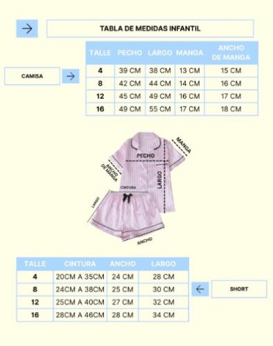 Pijama Infantil  Niñas  Nenas Satén Rosa Importado Conjunto Verano Suave Elegante - Miniatura 6