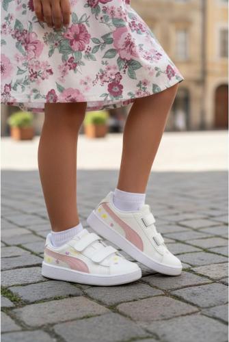 Zapatillas para Niña con Abrojo Velcro Corazones Pasteles Cómodas y Divertidas