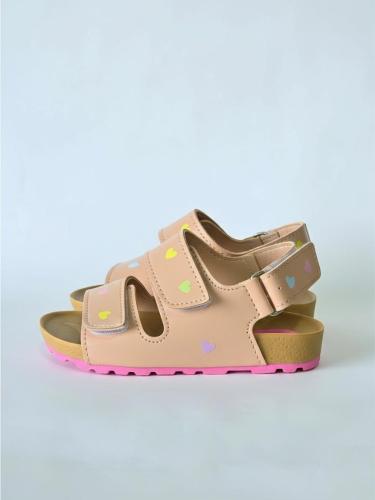 Sandalias Cata Infantiles Niñas Nenas Colores  Abrojo Velcro  Corazones Modernas - Miniatura 8