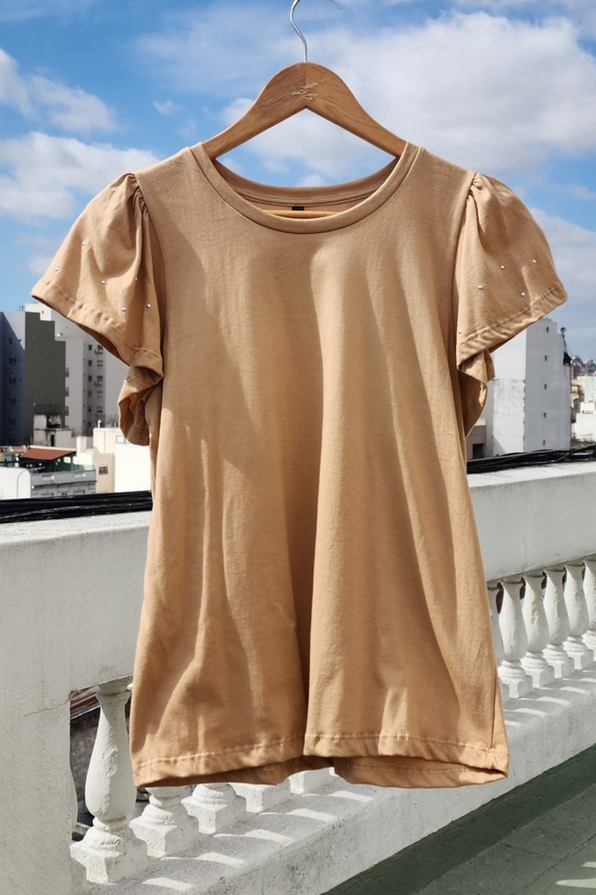 Remera Manga Frunce - Imagen 3