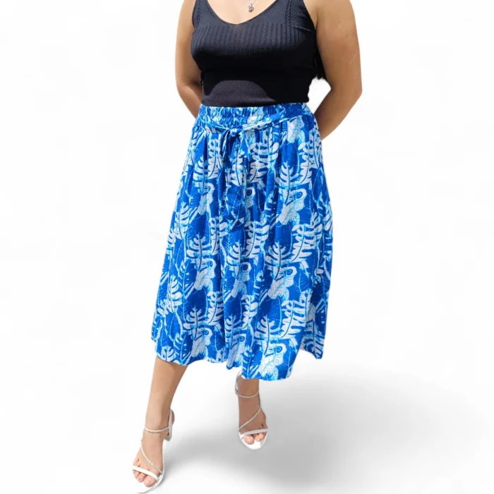 Pollera Fibrana con Bolsillos
