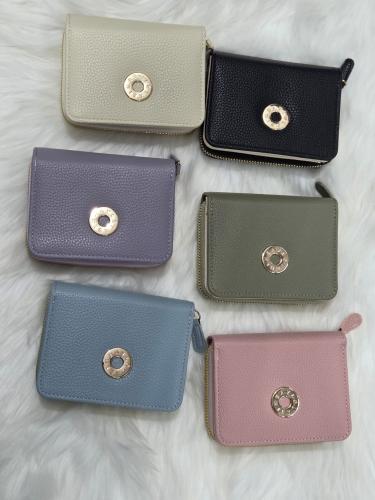 Billeteras de Broche de Cuero Pu