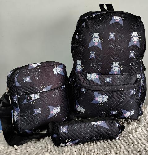 Mochila Grande Trae Bolsito y Cartuchera