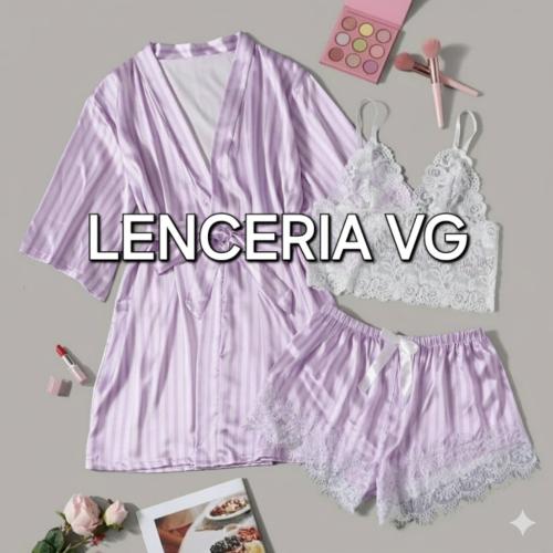 Pijama Saten ×3 Piezas - Miniatura 3