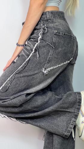 Jeans Wide Leg Desflecado - Miniatura 6
