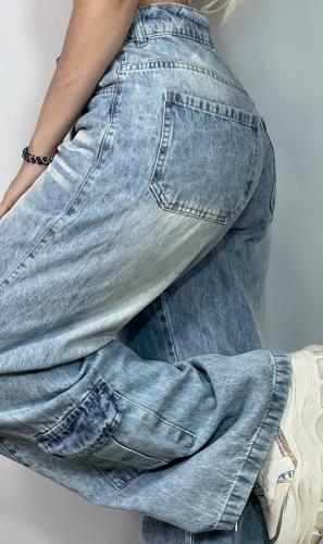 Jeans Wide Leg Cargo en Bota Pie - Miniatura 6