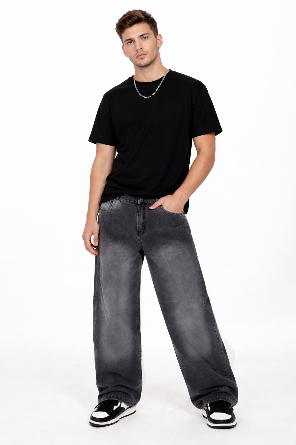 Jean Baggy Pantalon Ancho Denim Moda 2000's Hombre Y2k Mayoristas Hotsale - Imagen 9