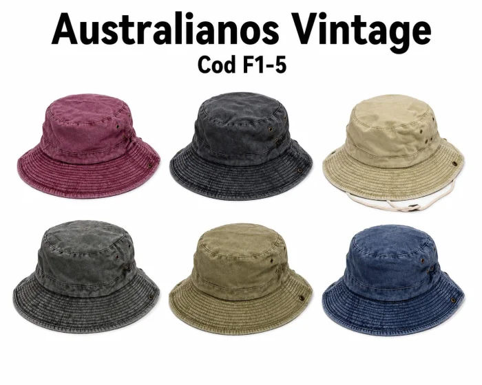 Sombrero Australiano Vintage Liso a