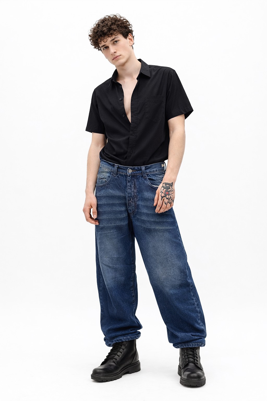 Jeans Baggy Pantalon Ancho Y2k 2000's Hombre Denim Moda Promos Mayoristas Hotsale - Imagen 4