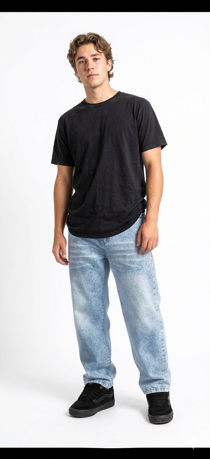 Jeans Baggy Pantalon Ancho Y2k 2000's Hombre Denim Moda Promos Hotsale Mayoristas - Imagen 1