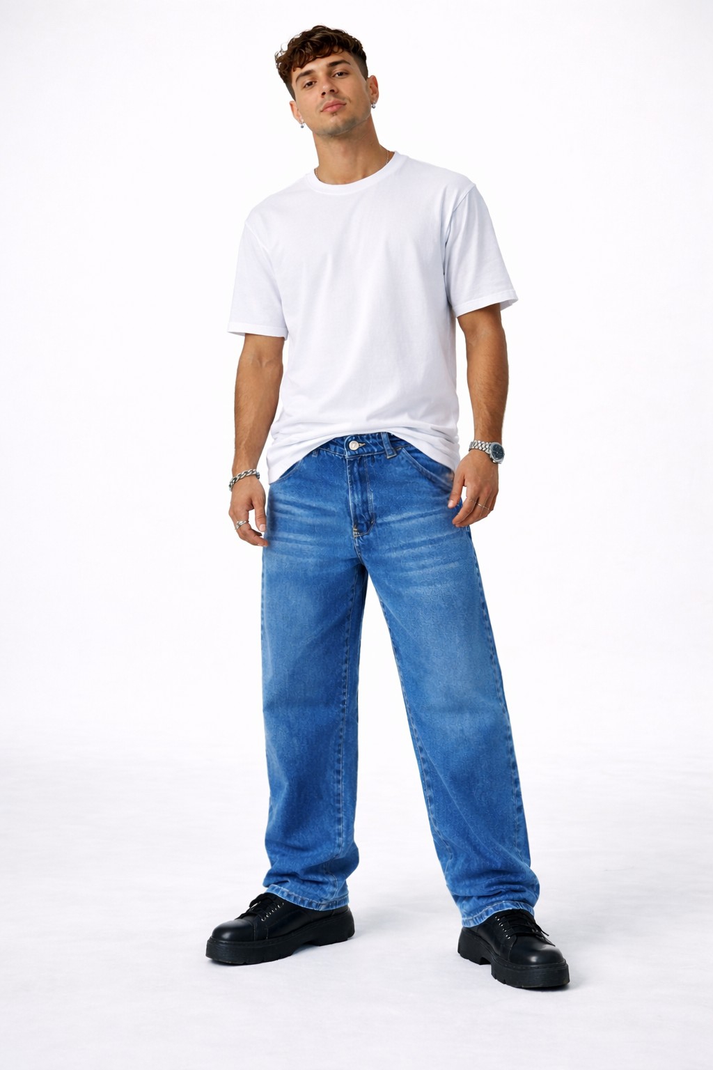 Jeans Baggy Pantalon Ancho Y2k 2000's Hombre Denim Moda Promos Hotsale Mayoristas - Imagen 5
