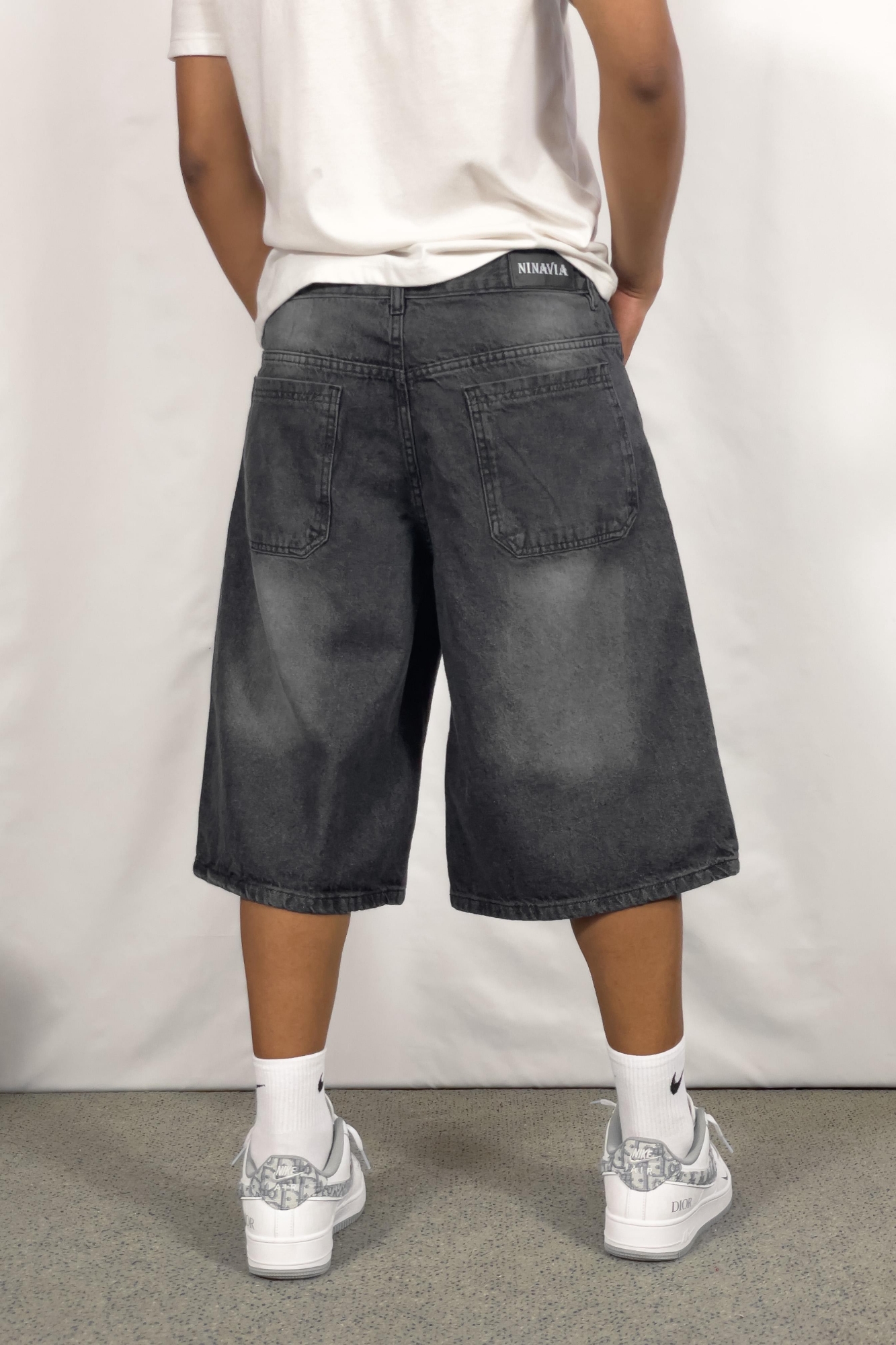 Bermuda Baggy Gris Loc Big - Imagen 3