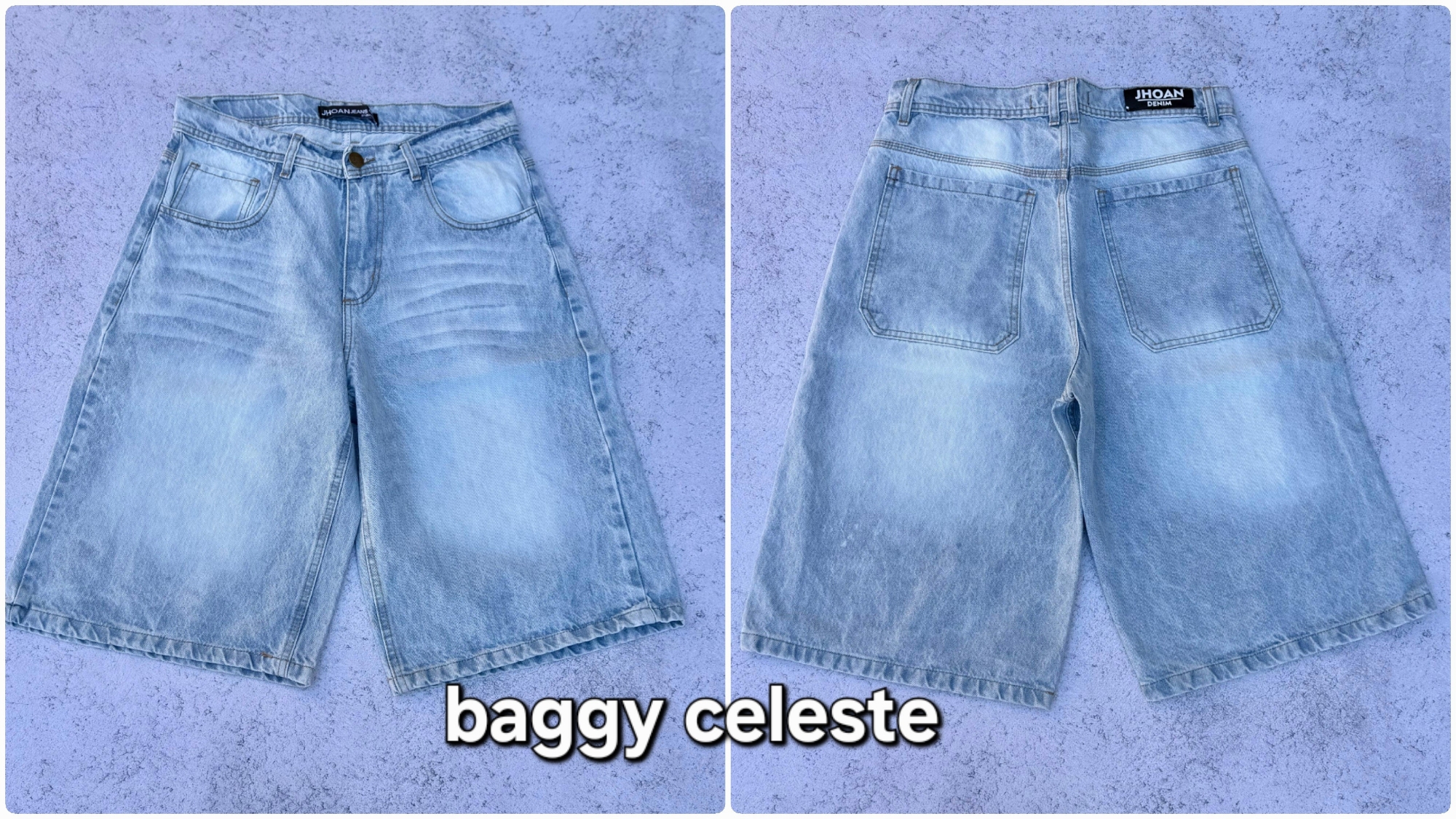Bermuda Baggy Celeste - Imagen 3