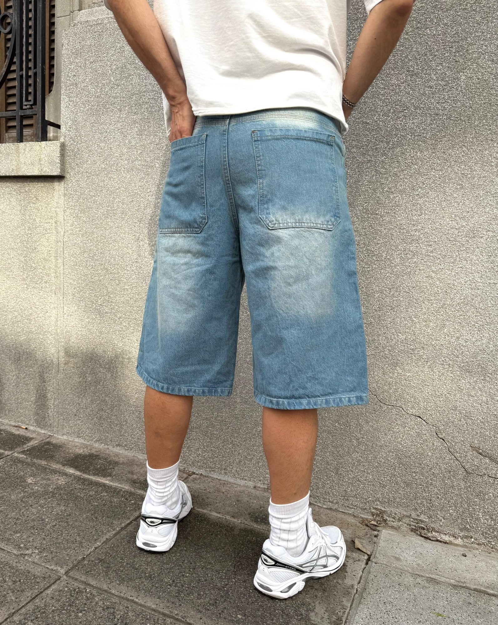 Bermuda Baggy Oxido Matizado con Diseño - Imagen 2