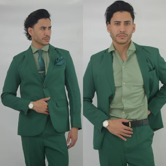 Traje Verde  Hombre