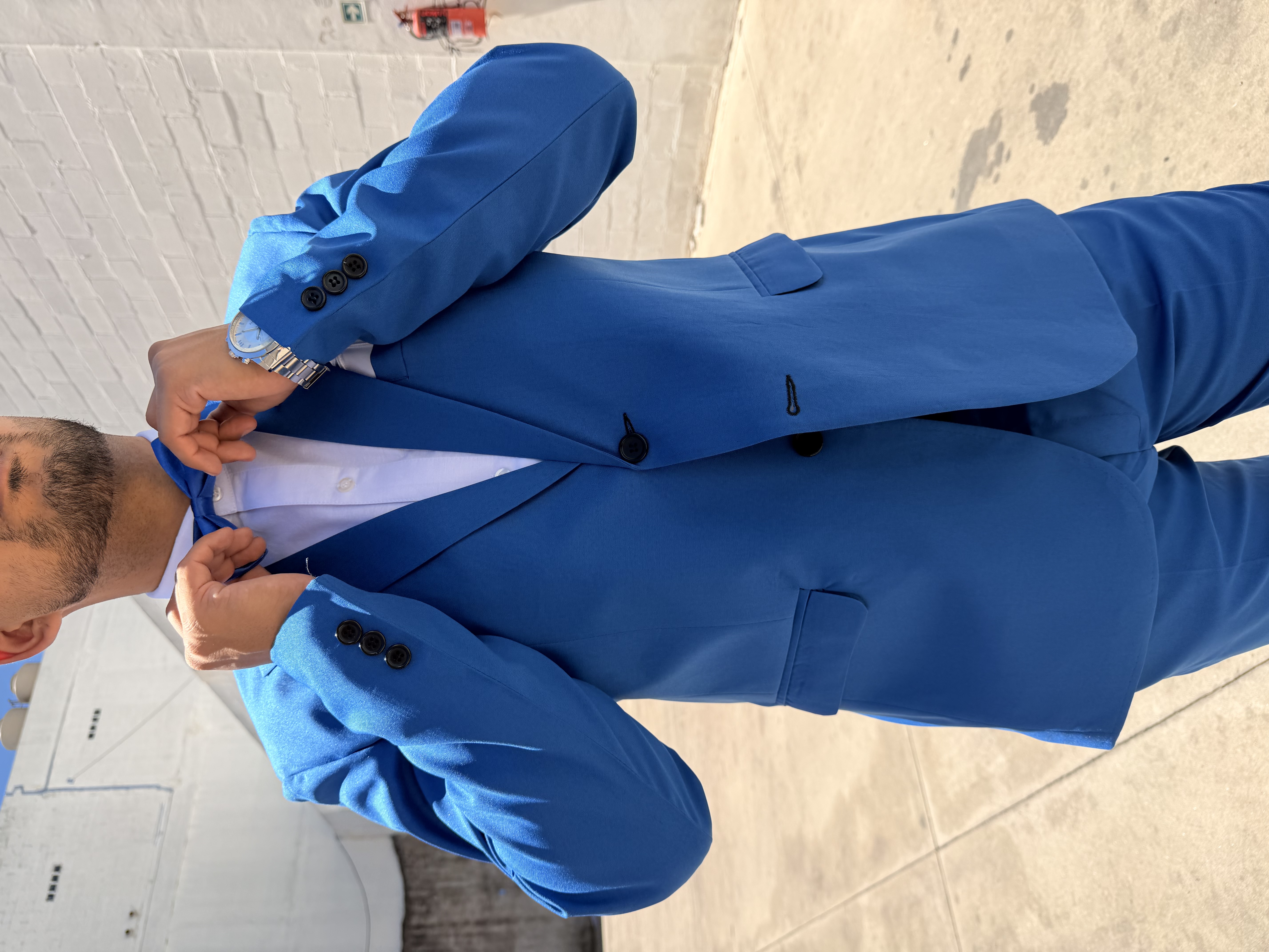 Traje  Marrón Corte Inglés de Hombre Azul Francia - IMG_4700.jpeg