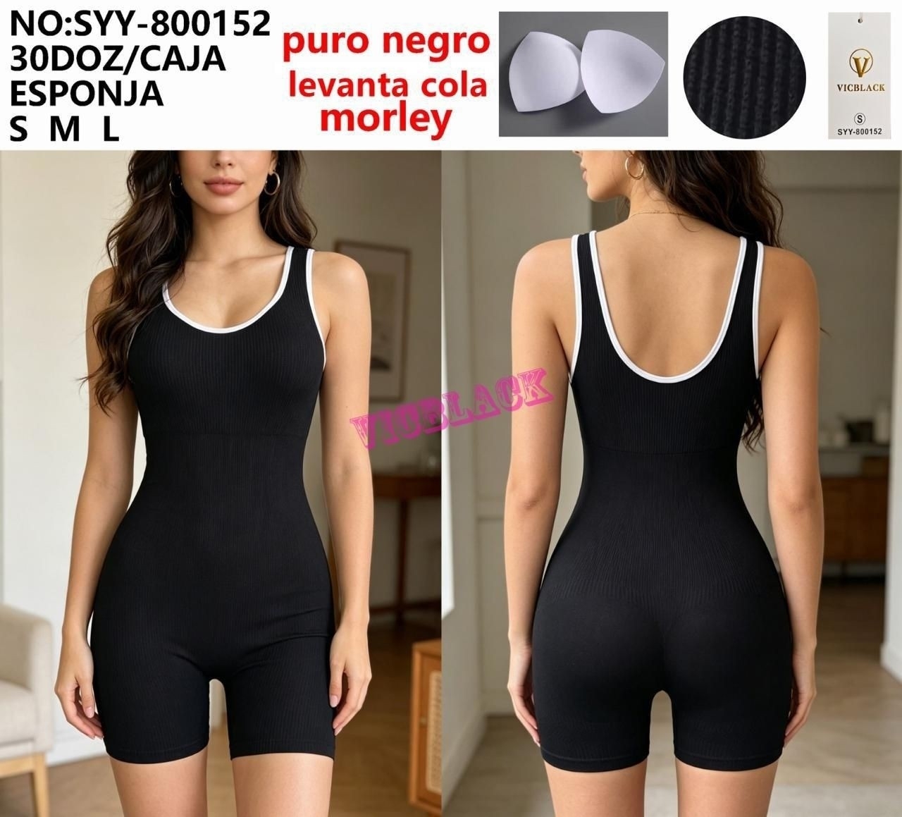 Catsuit Negro Push Up - Imagen 5