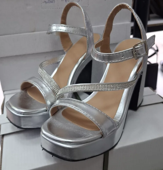 Sandalias Luz Plata