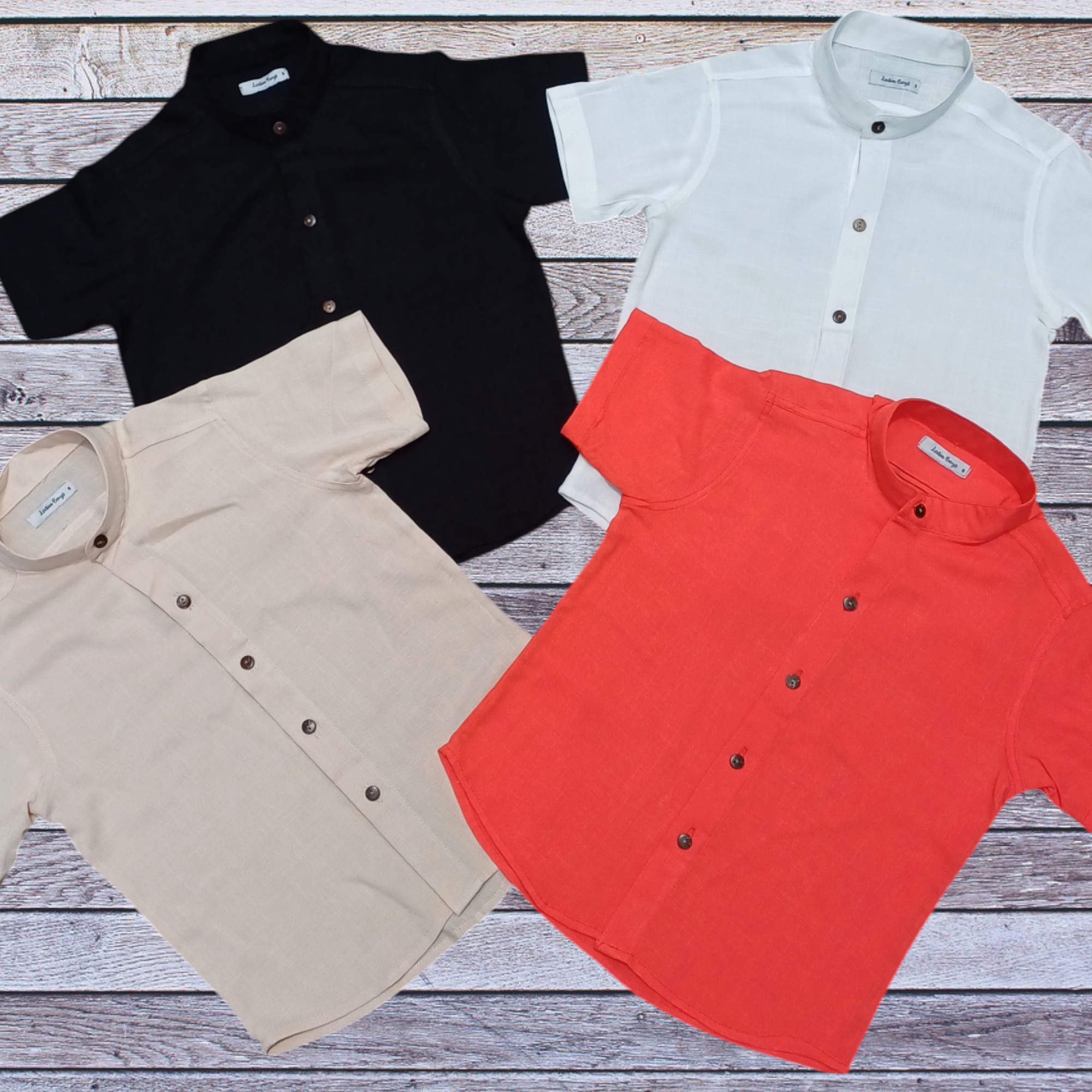 Camisa de Niño Cuello Mao - Imagen 3