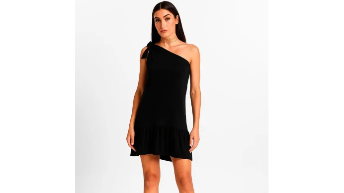 Vestido de Fiesta con Lazo