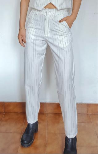 Pantalon Sastrero  Clásico Recto ( Punto Roma) - Miniatura 3