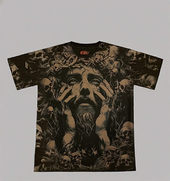 Remeras Grabado Láser Cristo - Imagen 2