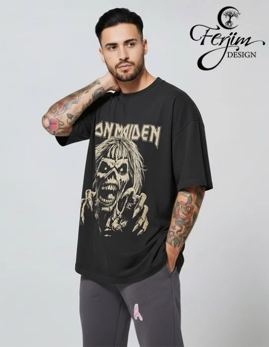 Remera Oversize Unisex con Grabado Láser