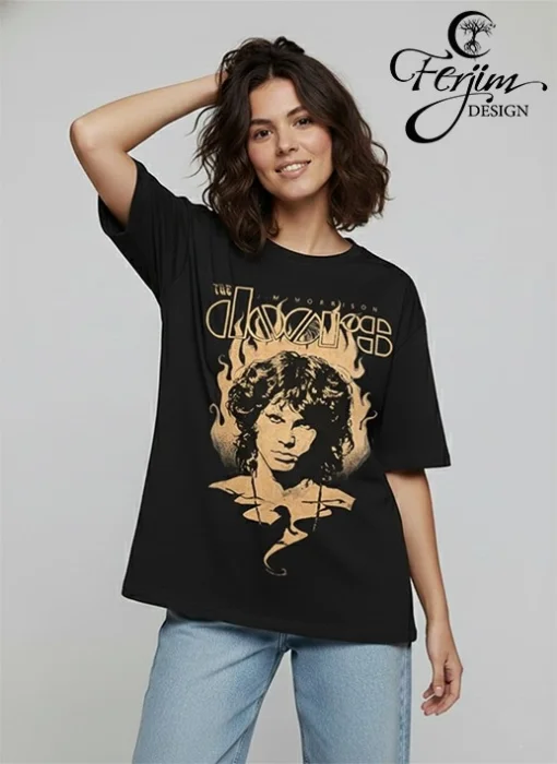 Remera Oversize Unisex con Grabado Láser